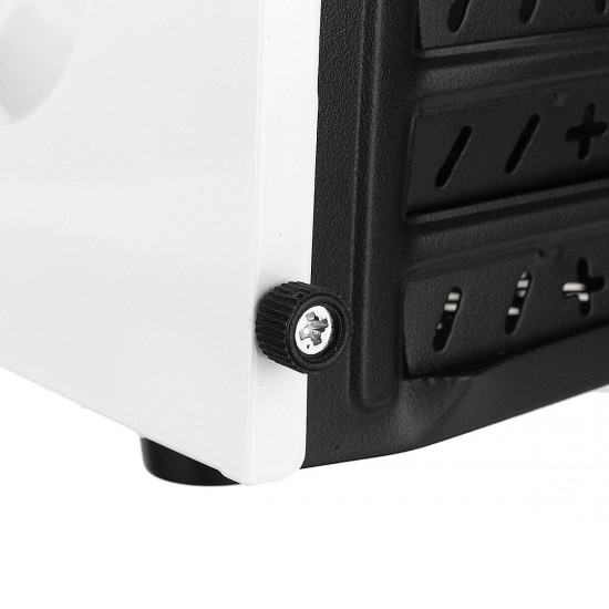 White Mini Computer Case MATX/MITX USB2.0 Support 2 HDD 1 SSD 2 Fans