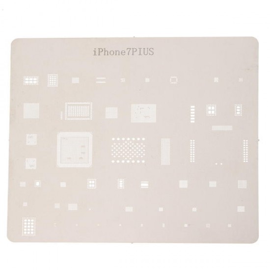 12pcs IC Chip BGA Reballing Stencil Kits Set Solder Template for iPhone4/4s/5/5s/6/6 Plus/6s/6s Plus/7/7 Plus/SE/Ipad