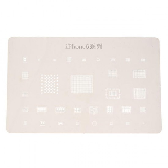 12pcs IC Chip BGA Reballing Stencil Kits Set Solder Template for iPhone4/4s/5/5s/6/6 Plus/6s/6s Plus/7/7 Plus/SE/Ipad