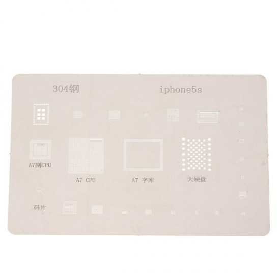 12pcs IC Chip BGA Reballing Stencil Kits Set Solder Template for iPhone4/4s/5/5s/6/6 Plus/6s/6s Plus/7/7 Plus/SE/Ipad