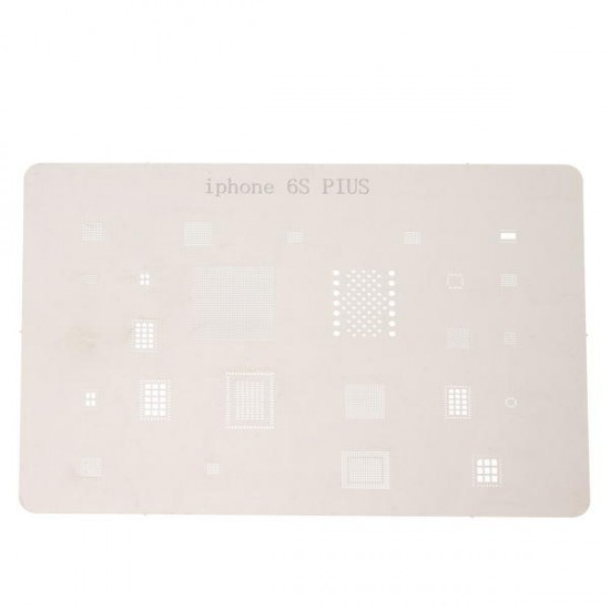 12pcs IC Chip BGA Reballing Stencil Kits Set Solder Template for iPhone4/4s/5/5s/6/6 Plus/6s/6s Plus/7/7 Plus/SE/Ipad