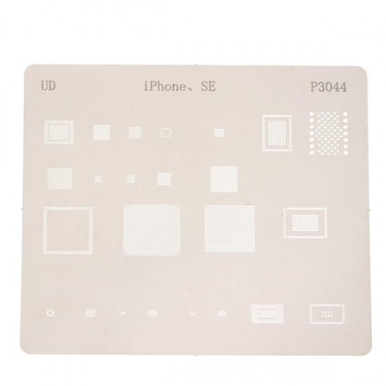 12pcs IC Chip BGA Reballing Stencil Kits Set Solder Template for iPhone4/4s/5/5s/6/6 Plus/6s/6s Plus/7/7 Plus/SE/Ipad