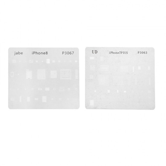 16pcs IC Chip BGA Reballing Stencil Set Solder Template for iPhone X 8 7 6s 6 Plus SE 5S 5C 5 4S 4