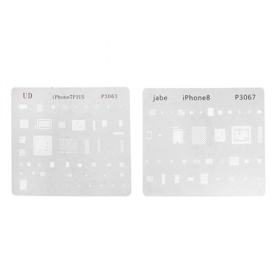 16pcs IC Chip BGA Reballing Stencil Set Solder Template for iPhone X 8 7 6s 6 Plus SE 5S 5C 5 4S 4