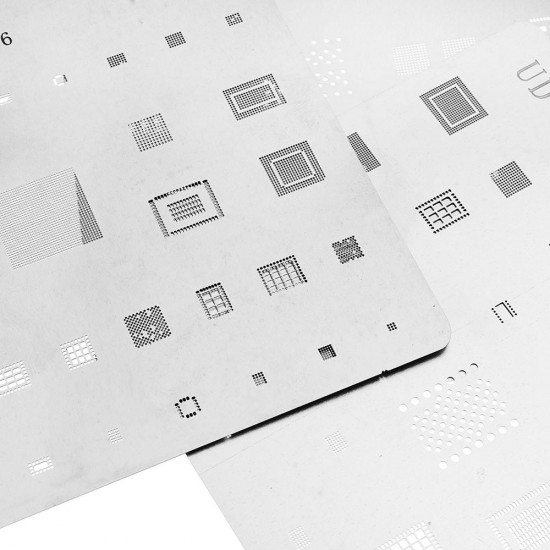 16pcs IC Chip BGA Reballing Stencil Set Solder Template for iPhone X 8 7 6s 6 Plus SE 5S 5C 5 4S 4