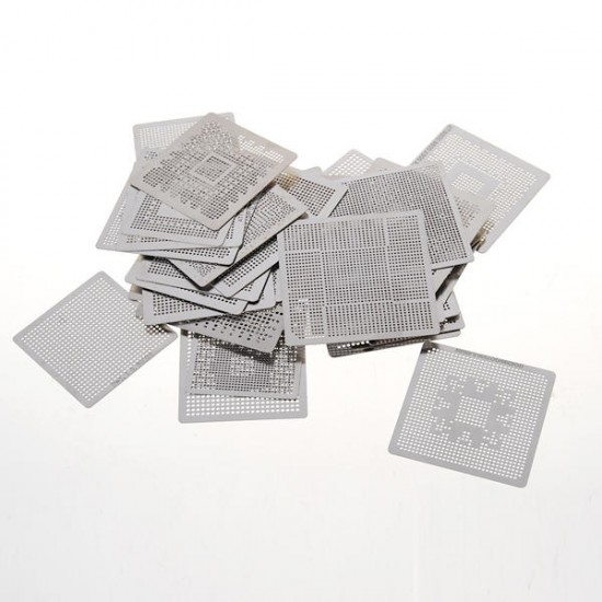 33pcs Directly Heat Rework BGA Reballing Stencil Template Set Soldering Tools 33pcs Directly Heat Rework BGA Reballing Stencil Template Set Soldering Tools