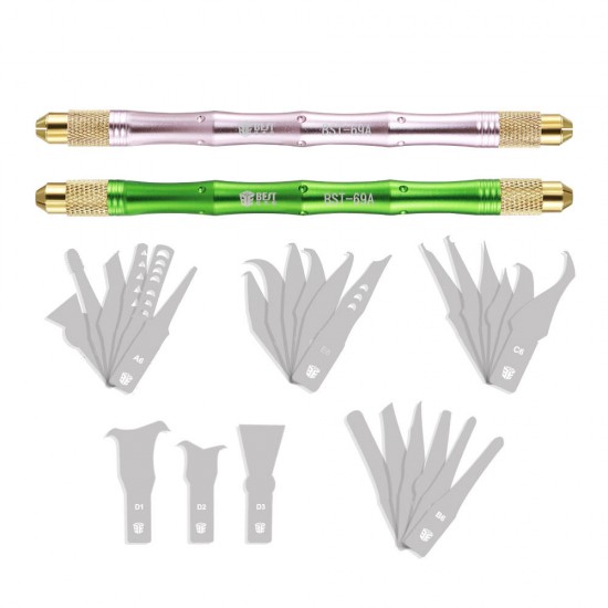 BST-69A Art Cutter Wood Carving Tool Hobby Leather Fruit Food Craft Sculpture Engraving Cutting CPU Repair with 27 Blades BST-69A Art Cutter Wood Carving Tool Hobby Leather Fruit Food Craft Sculpture Engraving Cutting CPU Repair with 27 Blades
