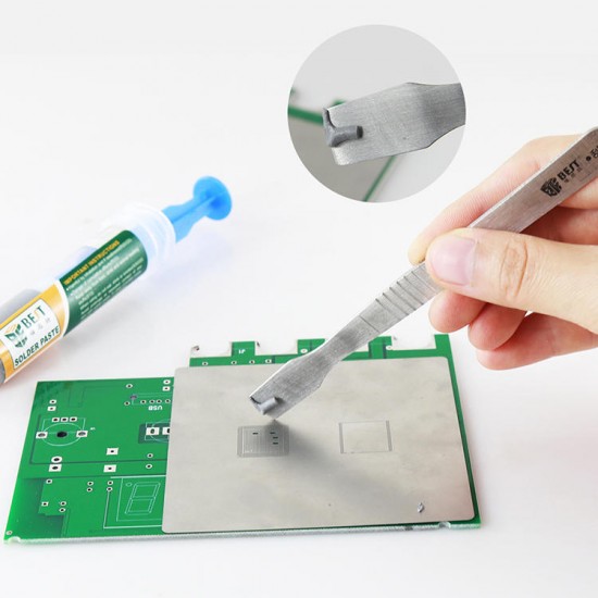 BST-706 10cc 138°Syringe DIY Solder Soldering Paste Flux Chips Computer Phone BGA SMD PGA PCB Repair Tool