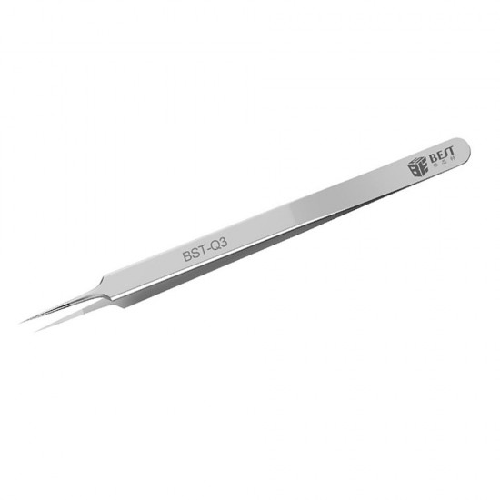 BST-Q3 0.01mm Fly Wire Tweezers Straight Stainless Steel BGA Motherboard Jump Fly Wire Tweezer