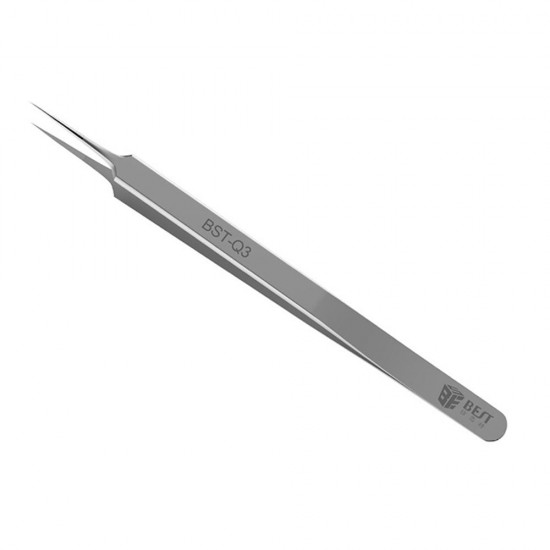 BST-Q3 0.01mm Fly Wire Tweezers Straight Stainless Steel BGA Motherboard Jump Fly Wire Tweezer