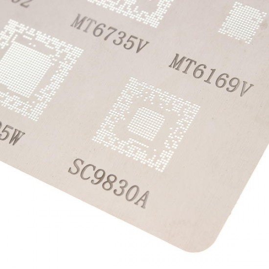 BGA Reballing Stenci for MTK Series MT6582V, MT6323GA, MT6165V, MTK6572A, MT6369A BGA Reballing Stenci for MTK Series MT6582V, MT6323GA, MT6165V, MTK6572A, MT6369A
