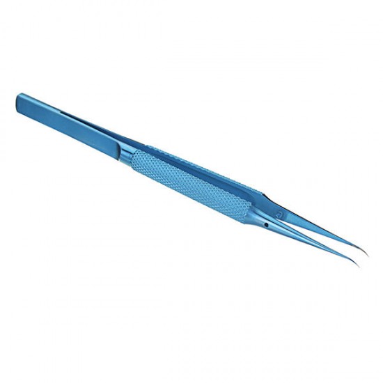 Blue Bend Head Titanium Alloy Tweezers Professional Maintenance Tools 0.15mm Edge Precision Fingerprint Tweezers Apple Main Board Copper Wire Blue Bend Head Titanium Alloy Tweezers Professional Maintenance Tools 0.15mm Edge Precision Fingerprint Tweezers Apple Main Board Copper Wire