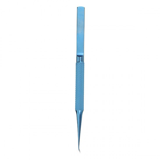 Blue Bend Head Titanium Alloy Tweezers Professional Maintenance Tools 0.15mm Edge Precision Fingerprint Tweezers Apple Main Board Copper Wire
