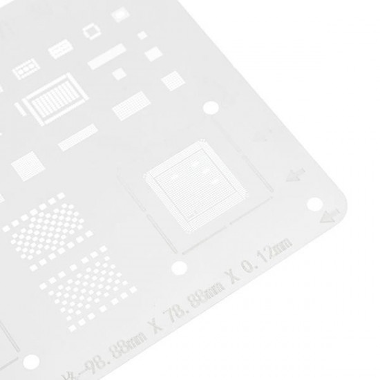 Japan Steel Phone Logic Board BGA Repair Stencil Tool for iPhone 7 7P Motherboard IC Chip Ball Soldering Net Japan Steel Phone Logic Board BGA Repair Stencil Tool for iPhone 7 7P Motherboard IC Chip Ball Soldering Net