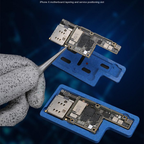 3D BGA Reballing Stencil Repair Tool for iPhone X Motherboard Middle Layer A12 PCB Groove Planting Tin Template Reballing 3D BGA Reballing Stencil Repair Tool for iPhone X Motherboard Middle Layer A12 PCB Groove Planting Tin Template Reballing