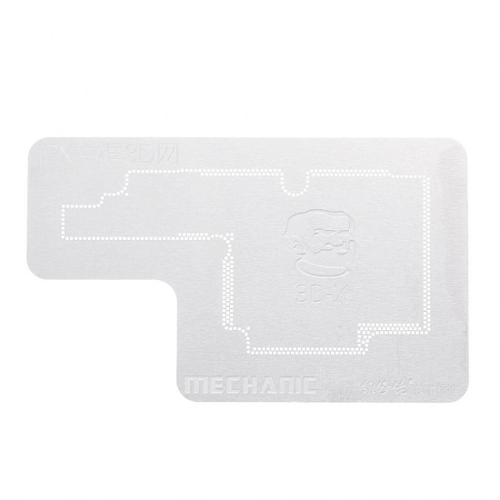 3D BGA Reballing Stencil Repair Tool for iPhone X Motherboard Middle Layer A12 PCB Groove Planting Tin Template Reballing