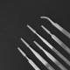 6Pcs Stainless Steel Tweezers Industrial Anti-static Tweezers Kit Precision Non-magnetic Tweezers for Lab Jewelry Work