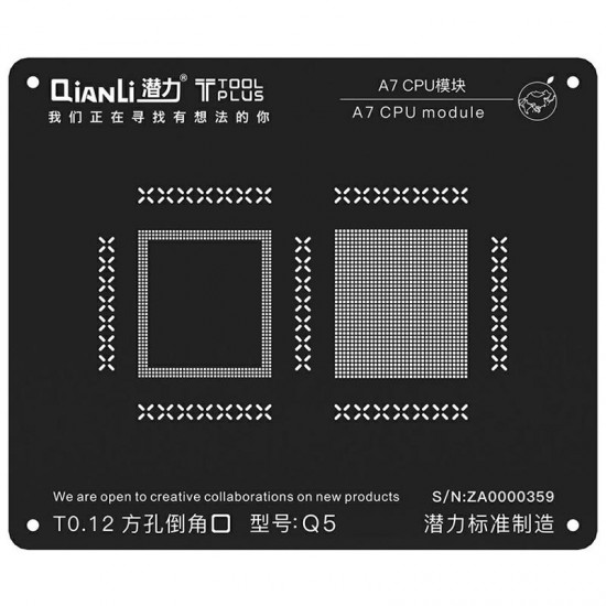 CPU Module Motherboard Reballing Kit Stencils Tin Planting Network Steel Net Repair Tool for Phone 5S/6/6S/7/7P/8/8P A7 A8 A9 A10 A11