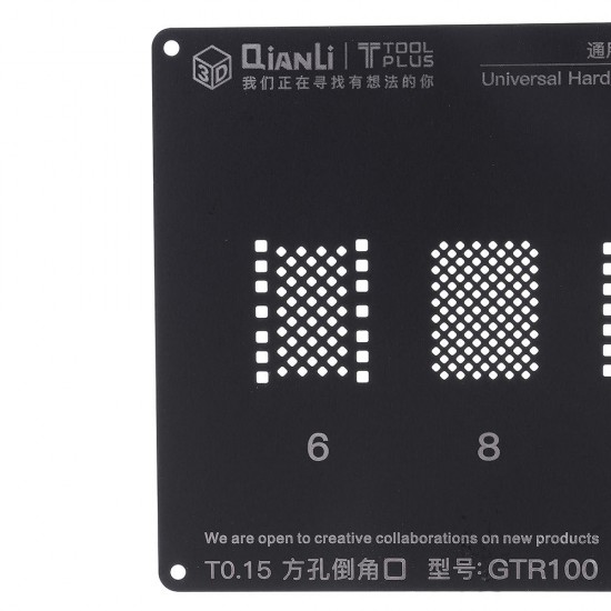 GTR100 3D BGA Reballing Stencil Hard Disk Logic Module BGA Reballing Repair Tool for Phone 5 5S 6 6S 7G 7Plus 8 8P