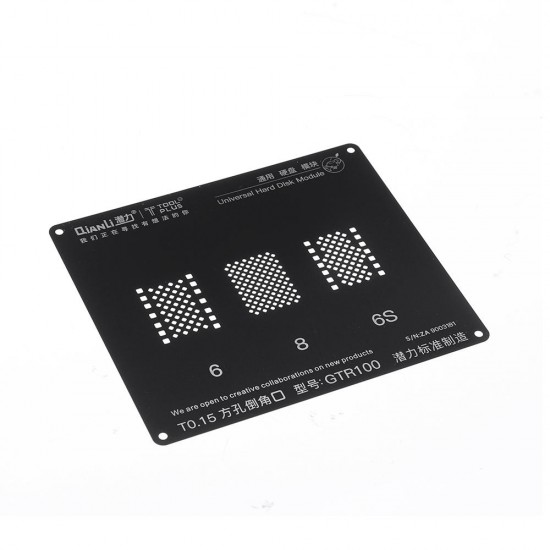 Hard Disk Module NAND GTR100 BGA Reballing Black Stencil Plant Tin Steel Net Repair Tool for Phone 6/6S/6SP/7G/7P/8G/8P Hard Disk Module NAND GTR100 BGA Reballing Black Stencil Plant Tin Steel Net Repair Tool for Phone 6/6S/6SP/7G/7P/8G/8P