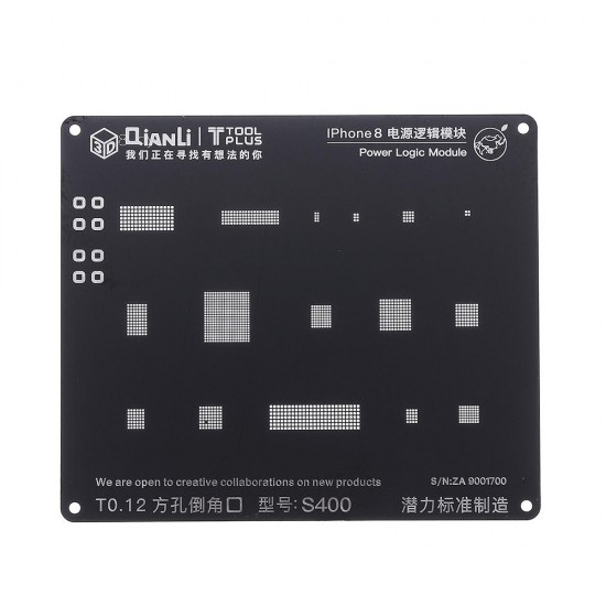 S400 3D BGA Reballing Stencil Power Logic Module BGA Reballing Repair Tool for iOS 5 5S 6 6S 7G 7Plus 8 8P S400 3D BGA Reballing Stencil Power Logic Module BGA Reballing Repair Tool for iOS 5 5S 6 6S 7G 7Plus 8 8P