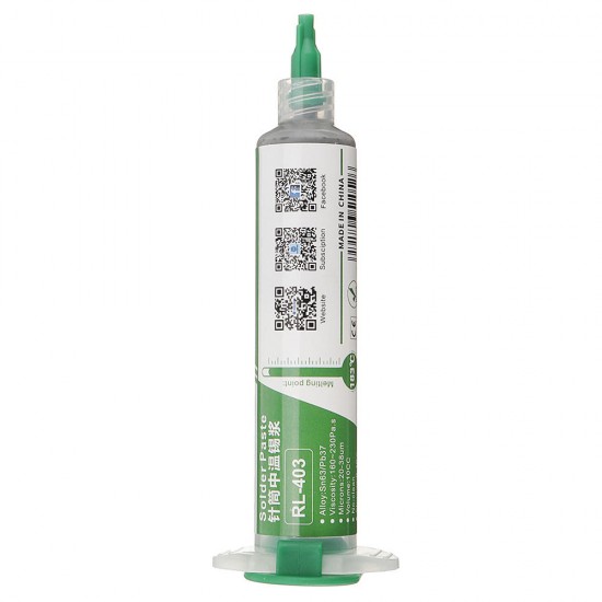 High Quality Solder Paste Flux No-clean Soldering Paste RL-403 Solder Tin Sn63/Pb67 20-38um Soldering Iron