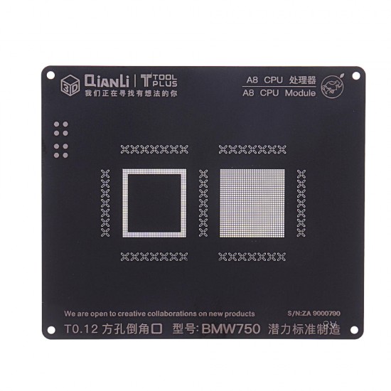 S500 3D BGA Reballing Stencil CPU Logic Module BGA Reballing Repair Tool for iPhone 5 5S 6 6S 7G 7Plus 8 8P S500 3D BGA Reballing Stencil CPU Logic Module BGA Reballing Repair Tool for iPhone 5 5S 6 6S 7G 7Plus 8 8P
