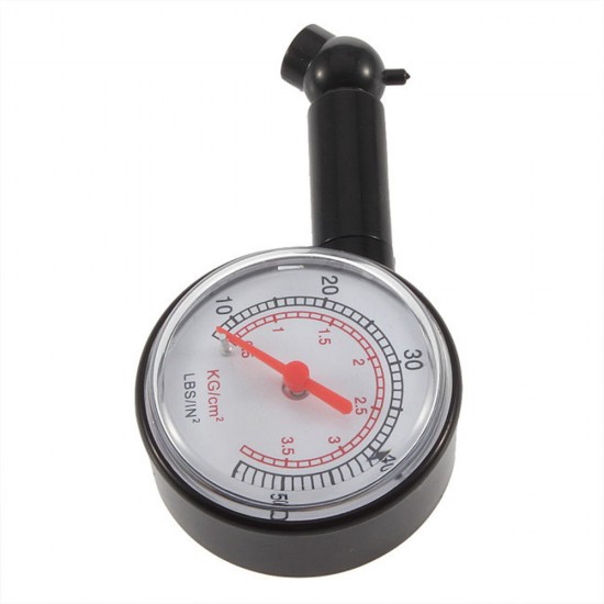 (0 - 50)PSI (0 - 3.5)BAR Dial Tire Pressure Gauge Meter Pressure Tyre Measurement Tool (0 - 50)PSI (0 - 3.5)BAR Dial Tire Pressure Gauge Meter Pressure Tyre Measurement Tool