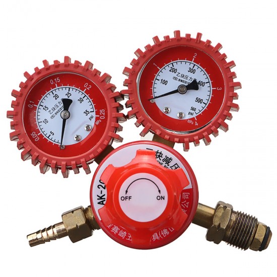 2 Gauge Acetylene Gas Regulator 0-4MPA Single Stage Welding Burning Cutting 5/8