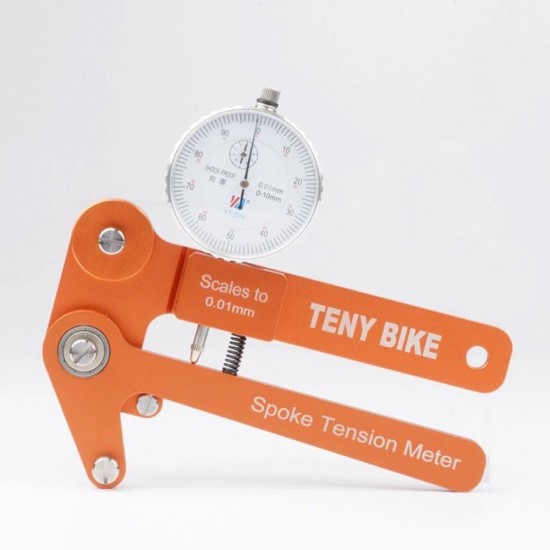 Aluminum Alloy Spoke Tension Meter Bikes Indicator Tensiometer Scales to 0.01mm Wheel Correction Rim Adjustment Tool