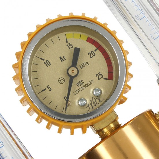 Pressure Reducing Regulator Pressure Gauge 2 Tube Mig Tig Flow Meter Control Valve