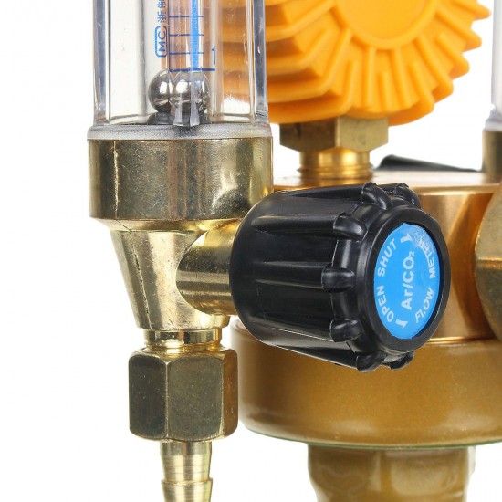 Pressure Reducing Regulator Pressure Gauge 2 Tube Mig Tig Flow Meter Control Valve