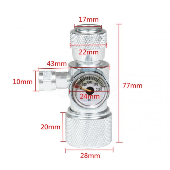 CO2 Moss Plant Fish Aquarium Single Pressure Gauge Regulator Manometer Equipment CO2 Moss Plant Fish Aquarium Single Pressure Gauge Regulator Manometer Equipment