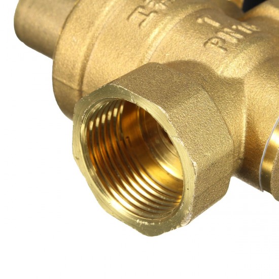 DN20 NPT 3/4'' Adjustable Brass Water Pressure Regulator Reducer with Gauge Meter