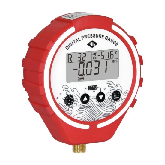 Digital Double Meter Valve Refrigeration Manifold Gauge Refrigerante Pressure Gauge Vacuum High Pressure Gauge