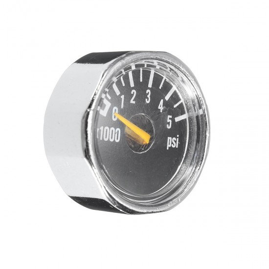 Micro Gauge 1 inch 25mm 0 to 5000psi High Pressure for HPA Paintball Tank CO2 PCP Micro Gauge 1 inch 25mm 0 to 5000psi High Pressure for HPA Paintball Tank CO2 PCP