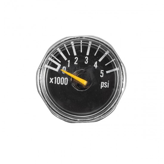 Micro Gauge 1 inch 25mm 0 to 5000psi High Pressure for HPA Paintball Tank CO2 PCP Micro Gauge 1 inch 25mm 0 to 5000psi High Pressure for HPA Paintball Tank CO2 PCP