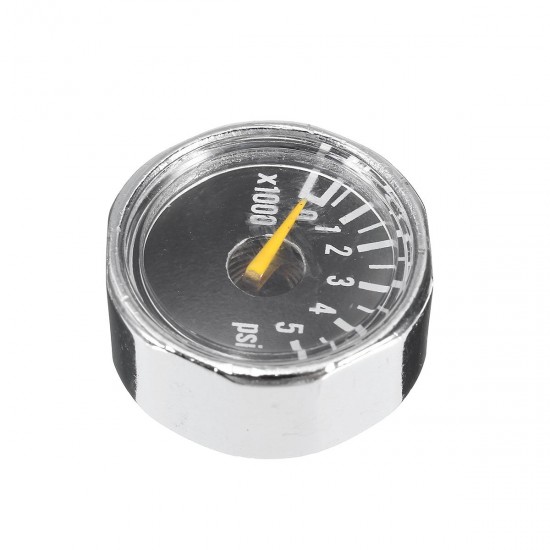 Micro Gauge 1 inch 25mm 0 to 5000psi High Pressure for HPA Paintball Tank CO2 PCP