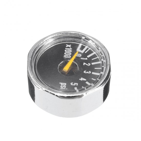 Micro Gauge 1 inch 25mm 0 to 5000psi High Pressure for HPA Paintball Tank CO2 PCP Micro Gauge 1 inch 25mm 0 to 5000psi High Pressure for HPA Paintball Tank CO2 PCP