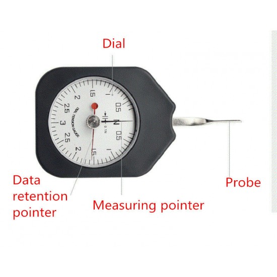 SEN-3-2 0-3N Double Needle Tension Meter Pointer Tonometer Dynamometer Lateral Tension Gauge Force Tools
