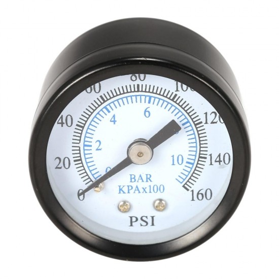 TS-40-10 1/8 Inch 160 Psi 0-10bar Compressor Compressed Air Pressure Gauge Small Double Scale Measurer