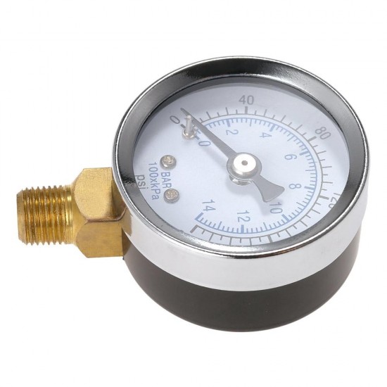 TS-40-14 Pressure Gauge 1/8 Male NPT 0-200psi 0-14bar Pressure Gauge Air Compressor Hydraulic Vacuum Gauge Manometer Pressure Tester