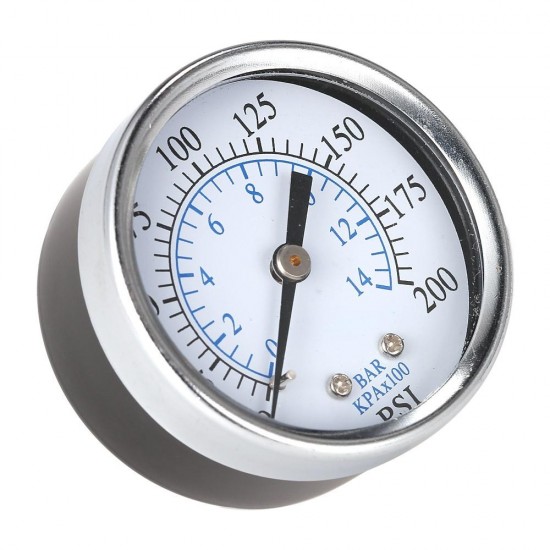 TS-50-14 Portable Pressure Gauge Air Compressor Hydraulic Vacuum Gauge Manometer Pressure Tester 0-200psi 0-14bar 1/4 NPT Pressure Gauge TS-50-14 Portable Pressure Gauge Air Compressor Hydraulic Vacuum Gauge Manometer Pressure Tester 0-200psi 0-14bar 1/4 NPT Pressure Gauge