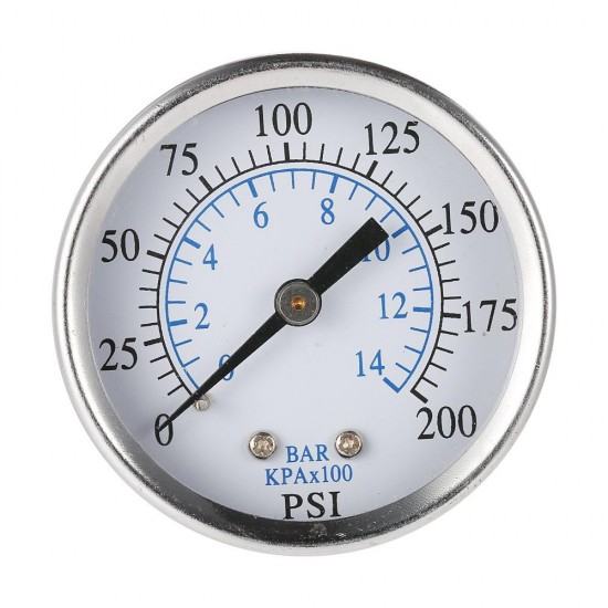 TS-50-14 Portable Pressure Gauge Air Compressor Hydraulic Vacuum Gauge Manometer Pressure Tester 0-200psi 0-14bar 1/4 NPT Pressure Gauge TS-50-14 Portable Pressure Gauge Air Compressor Hydraulic Vacuum Gauge Manometer Pressure Tester 0-200psi 0-14bar 1/4 NPT Pressure Gauge