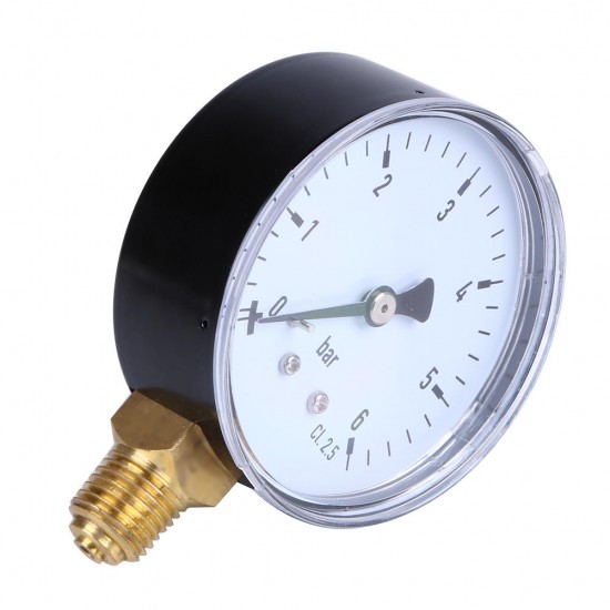 TS-60-6 6 Bar Mini Pressure Gauge Dial Air Compressor Meter Hydraulic Pressure Tester Accurate Measuring Tool