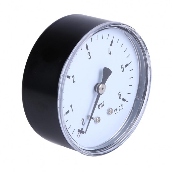 TS-60-6 Mini High Accuracy Pressure Gauge 0-6 bar 1/4 Manometer Pressure Tester For Fuel Air Oil Liquid Water TS-60-6 Mini High Accuracy Pressure Gauge 0-6 bar 1/4 Manometer Pressure Tester For Fuel Air Oil Liquid Water
