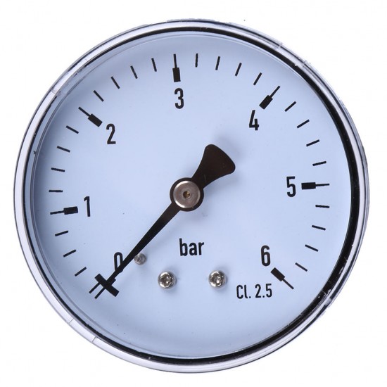 TS-60-6 Mini High Accuracy Pressure Gauge 0-6 bar 1/4 Manometer Pressure Tester For Fuel Air Oil Liquid Water TS-60-6 Mini High Accuracy Pressure Gauge 0-6 bar 1/4 Manometer Pressure Tester For Fuel Air Oil Liquid Water