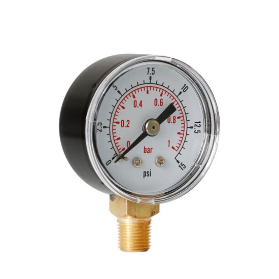 TS-Y408-15/30/60/100/160/200/300psi 52mm Dial 1/8 BSPT Pressure Gauge