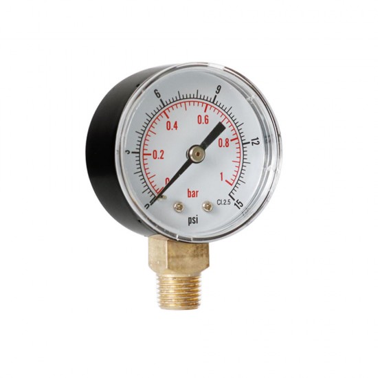 TS-Y504-15/30/60/100/160/300psi 52mm Dial 1/4 BSPT Pressure Gauge