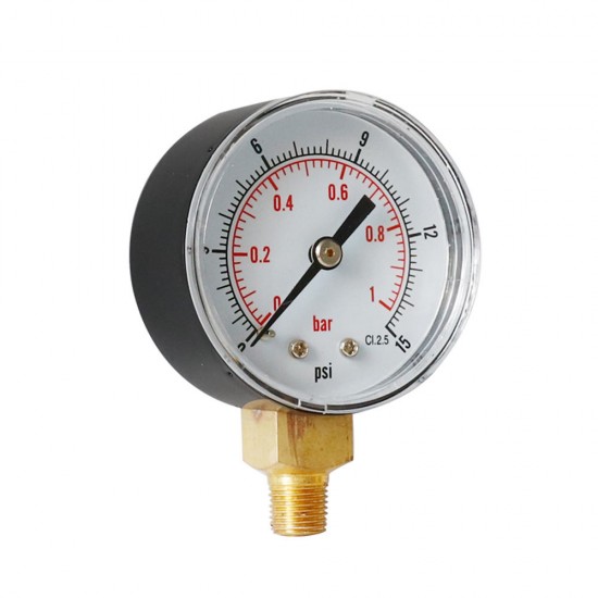 TS-Y508-15/30/60/100/160/300psi 52mm Dial 1/8 BSPT Pressure Gauge TS-Y508-15/30/60/100/160/300psi 52mm Dial 1/8 BSPT Pressure Gauge